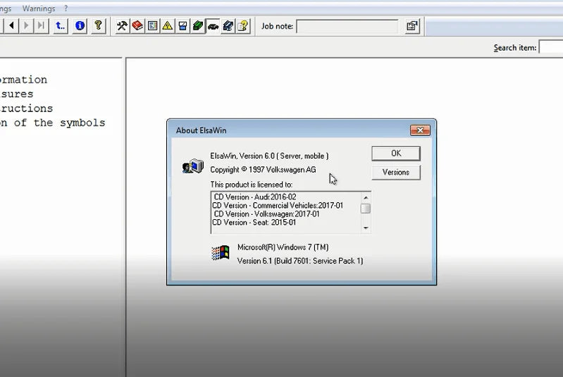 ElsaWin 6.0 Auto Repair Software For Audi VW Skoda Seat