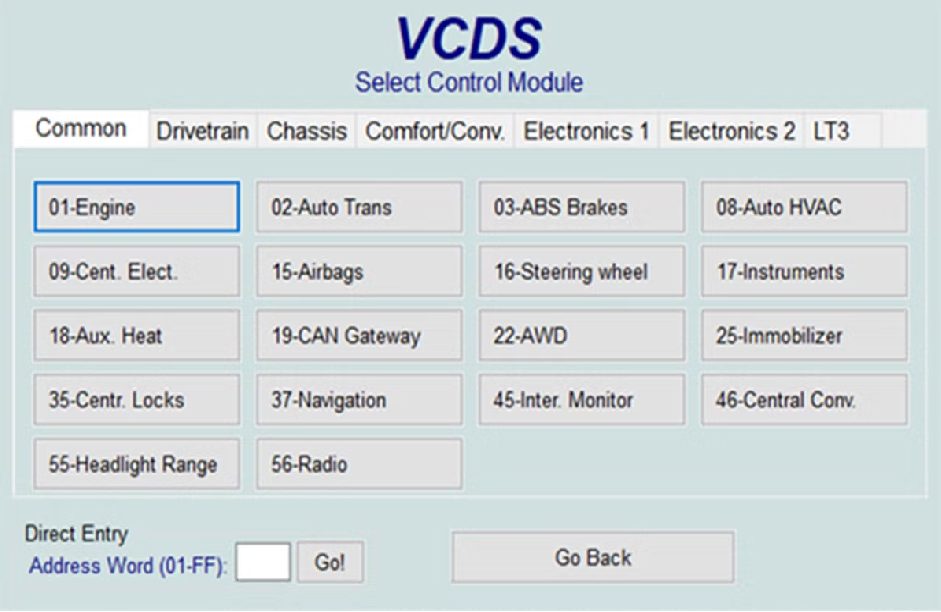 VCDS VAG-COM Diagnostic System