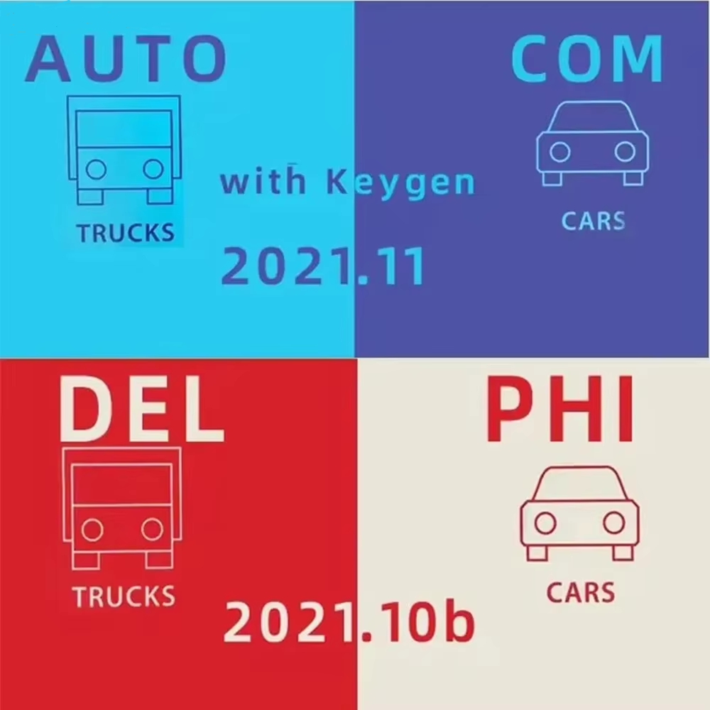 Autocom 2021.11 & Delphi 2021.10b Softwares